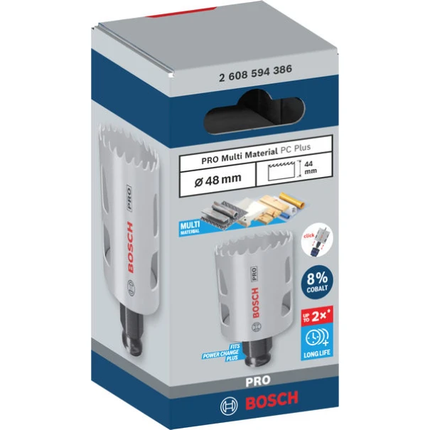Боркорона PRO Multi Material PC Plus, 48 mm, 2608594386, BOSCH