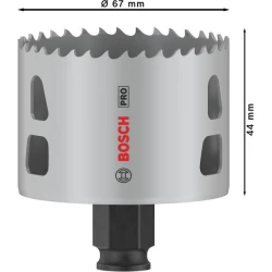 Боркорона PRO Multi Material PC Plus, 67 mm, 2608594397, BOSCH