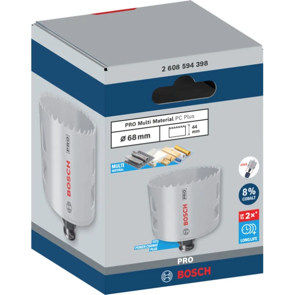 Боркорона PRO Multi Material PC Plus, 68 mm, 2608594398, BOSCH