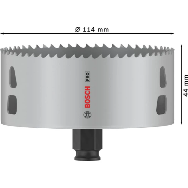 Боркорона PRO Multi Material PC Plus, 114 mm, 2608594414, BOSCH