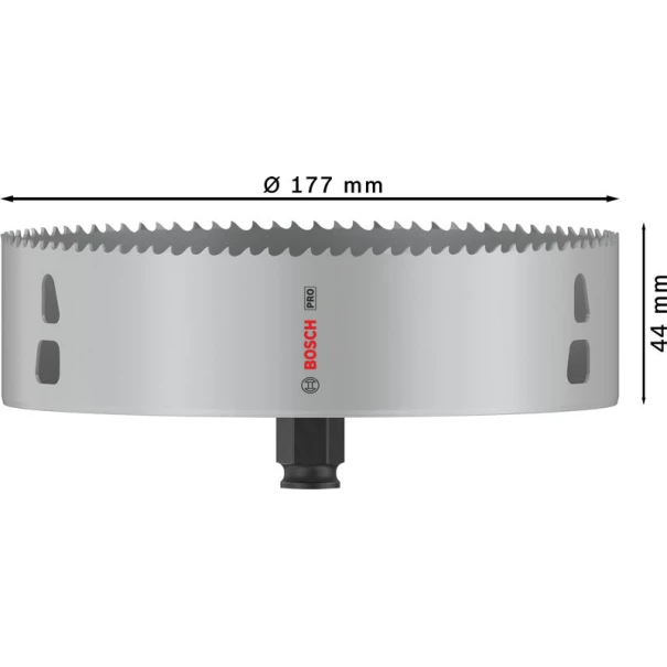 Боркорона PRO Multi Material PC Plus, 177 mm, 2608594421, BOSCH