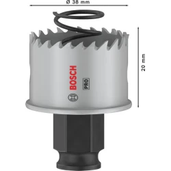 Боркорона PRO Sheet Metal PC Plus, 38 mm, 2608594450, BOSCH