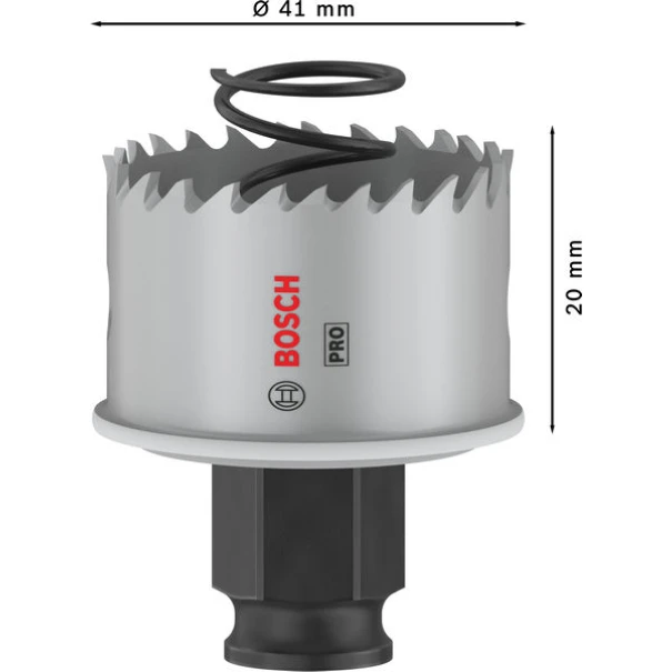 Боркорона PRO Sheet Metal PC Plus, 41 mm, 2608594452, BOSCH
