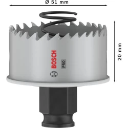 Боркорона PRO Sheet Metal PC Plus, 51 mm, 2608594455, BOSCH