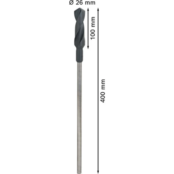 Кофражно свредло PRO Wood HSS Installation, ∅26x100x400 mm, 2608597170, BOSCH