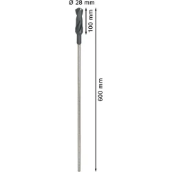 Кофражно свредло PRO Wood HSS Installation, ∅28x100x600 mm, 2608597177, BOSCH