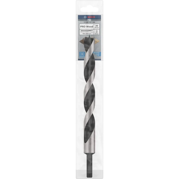 Бургия за дърво самоцентрираща се PRO Wood, Ø20x190x250 mm, 2608597194, BOSCH