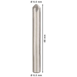 Конусен зенкер PRO Steel HSS, 6 x 48 mm, M3, 2608597500, BOSCH