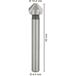 Конусен зенкер PRO Soft Metal HSS, 10,4 x 50 mm, M5, 2608597506, BOSCH