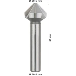 Конусен зенкер PRO Soft Metal HSS, 20,5 x 63 mm, M10, 2608597509, BOSCH