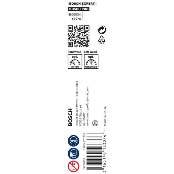 Винтово свредло с шип PRO Wood, 14 x 160 x 235 mm, 2608597628, BOSCH