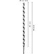 Винтово свредло с шип PRO Wood, 18 x 385 x 450 mm, 2608597645, BOSCH