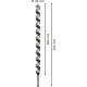 Винтово свредло с шип PRO Wood, 26 x 385 x 450 mm, 2608597649, BOSCH