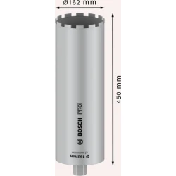 Боркорона за мокро пробиване PRO Core Cutter wet, 162 x 450 mm, 1 1/4" UNC, 2608601799, BOSCH