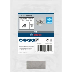 Сегменти за PRO Core Cutter wet, 25 mm, 1 1/4 инча UNC, 2608601803, BOSCH
