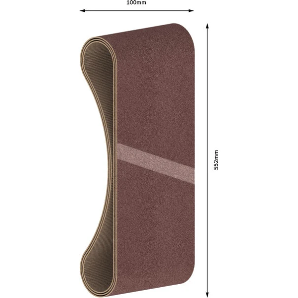 Лентова шкурка PRO X440, 100 x 552 mm, G60, G80, G100, 3бр, 2608606173, BOSCH