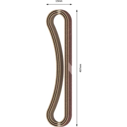 Лентова шкурка PRO X440, 13 x 457 mm, G40, 3бр, 2608606203, BOSCH