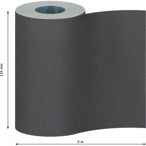 Шлифовъчна ролка PRO C355, 115 mm, 5 m, G180, 2608607787, BOSCH