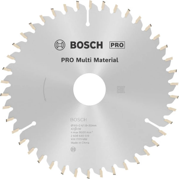 Диск за циркуляр PRO Multi Material, 165x2,4x30mm, z=42, 2608640519, BOSCH