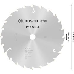 Диск за циркуляр PRO Wood, 184x2,2x16mm, z=24, 2608640795, BOSCH