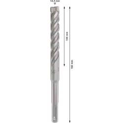 Свредло за перфоратор PRO SDS plus-5X, 14,3 x 100 x 160 mm, 2608836625, BOSCH