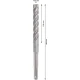 Свредло за перфоратор PRO SDS plus-5X, 14,3 x 100 x 160 mm, 2608836625, BOSCH
