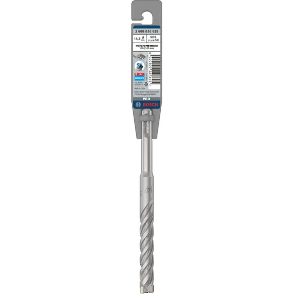 Свредло за перфоратор PRO SDS plus-5X, 14,3 x 100 x 160 mm, 2608836625, BOSCH