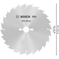 Диск за циркуляр PRO Wood, 254x2,8x30mm, z=24, 2608838412, BOSCH