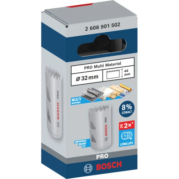 Боркорона PRO Multi Material, 32 mm, резбована, 2608901502, BOSCH