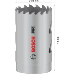Боркорона PRO Multi Material, 33 mm, резбована, 2608901503, BOSCH