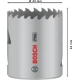 Боркорона PRO Multi Material, 43 mm, резбована, 2608901509, BOSCH