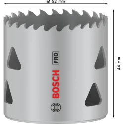 Боркорона PRO Multi Material, 52 mm, резбована, 2608901514, BOSCH