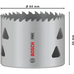 Боркорона PRO Multi Material, 64 mm, резбована, 2608901520, BOSCH