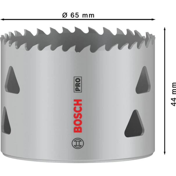 Боркорона PRO Multi Material, 65 mm, резбована, 2608901521, BOSCH