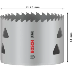Боркорона PRO Multi Material, 70 mm, резбована, 2608901524, BOSCH