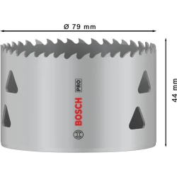 Боркорона PRO Multi Material, 79 mm, резбована, 2608901527, BOSCH