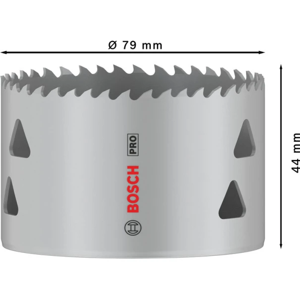 Боркорона PRO Multi Material, 79 mm, резбована, 2608901527, BOSCH