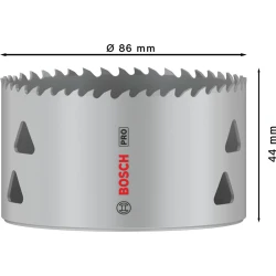 Боркорона PRO Multi Material, 86 mm, резбована, 2608901529, BOSCH