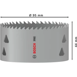 Боркорона PRO Multi Material, 95 mm, резбована, 2608901532, BOSCH