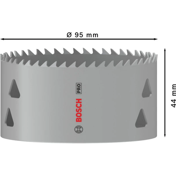 Боркорона PRO Multi Material, 95 mm, резбована, 2608901532, BOSCH