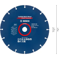 Диск за рязане EXPERT Carbide Multi Wheel 230 mm, 22,23 mm, 2608901682, BOSCH