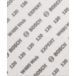 Шкурка за ръчно шлифоване EXPERT W480 Web, 115 x 140 mm, G120, 2608902381, BOSCH
