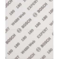Шкурка за ръчно шлифоване EXPERT W480 Web, 115 x 140 mm, G180, 2608902382, BOSCH