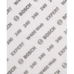 Шкурка за ръчно шлифоване EXPERT W480 Web, 115 x 140 mm, G240, 2608902383, BOSCH