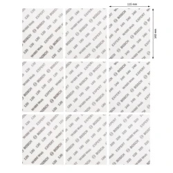 Комплект шкурка за ръчно шлифоване EXPERT W480 Web, 115 x 140 mm, G120 (3бр); G180 (3бр); G240 (2бр); G320 (1бр), 9ч, 2608902432, BOSCH
