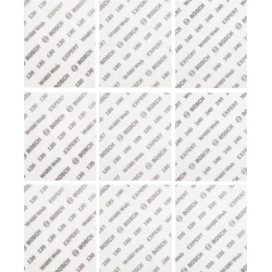 Комплект шкурка за ръчно шлифоване EXPERT W480 Web, 115 x 140 mm, G120 (3бр); G180 (3бр); G240 (2бр); G320 (1бр), 9ч, 2608902432, BOSCH