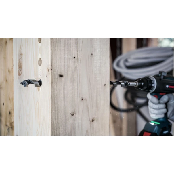 Винтово свредло с шип PRO Wood, 18 x 385 x 450 mm, 2608597645, BOSCH