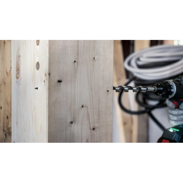 Винтово свредло с шип PRO Wood, 18 x 385 x 450 mm, 2608597645, BOSCH