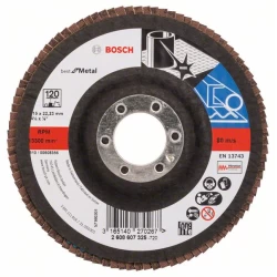 Диск ламелен за ъглошлайф X571, Metal Ø115mm; G= 120, прав, 2608607325, BOSCH
