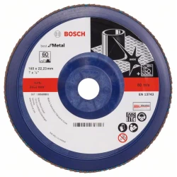 Диск ламелен за ъглошлайф X571, for Metal Ø180mm; G= 60, прав, 2608607343, BOSCH